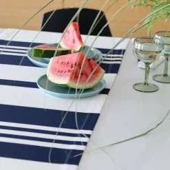 Maison Jean-Vier Chemin de table Bleu