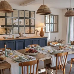 Maison Jean-Vier Chemin de table Vert