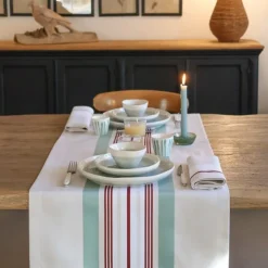 Maison Jean-Vier Chemin de table Vert