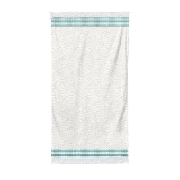 Maison Jean-Vier Drap de douche Bleu