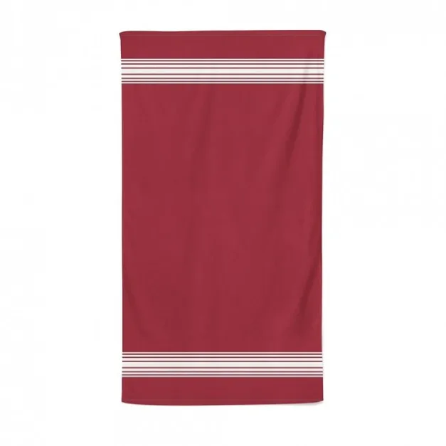 Maison Jean-Vier Drap de douche Rouge
