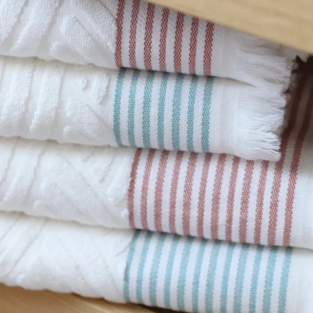 Maison Jean-Vier Drap de douche Rouge