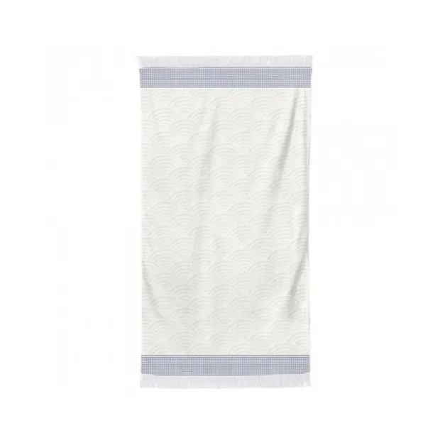 Maison Jean-Vier Drap de plage Blanc