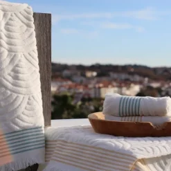 Maison Jean-Vier Drap de plage Blanc