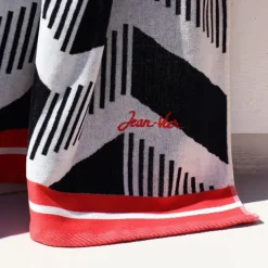 Maison Jean-Vier Drap de plage Noir