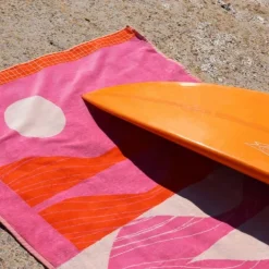 Maison Jean-Vier Drap de plage Rose