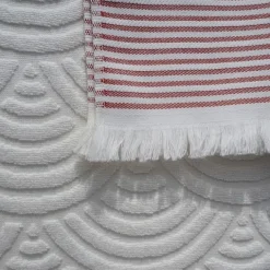 Maison Jean-Vier Drap de plage Rouge