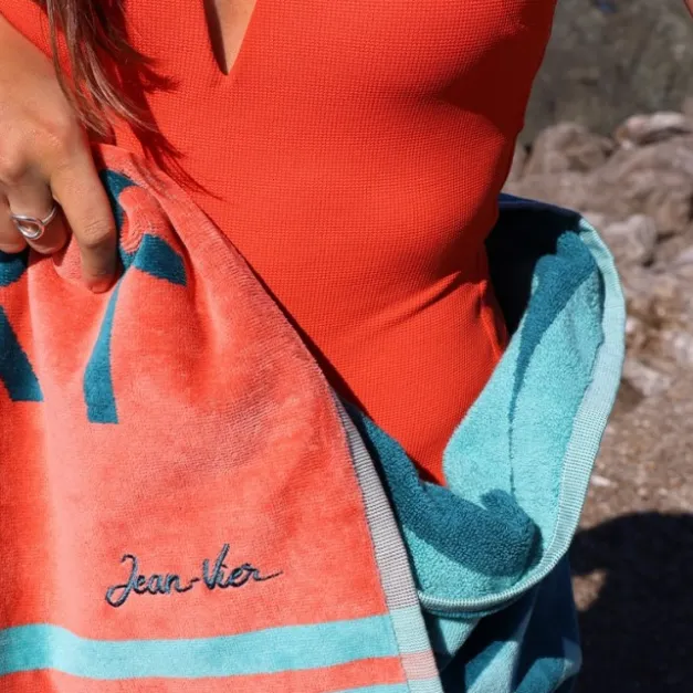 Maison Jean-Vier Drap de plage Vert