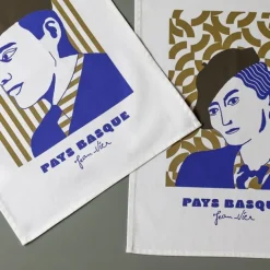 Maison Jean-Vier Essuie-main Bleu