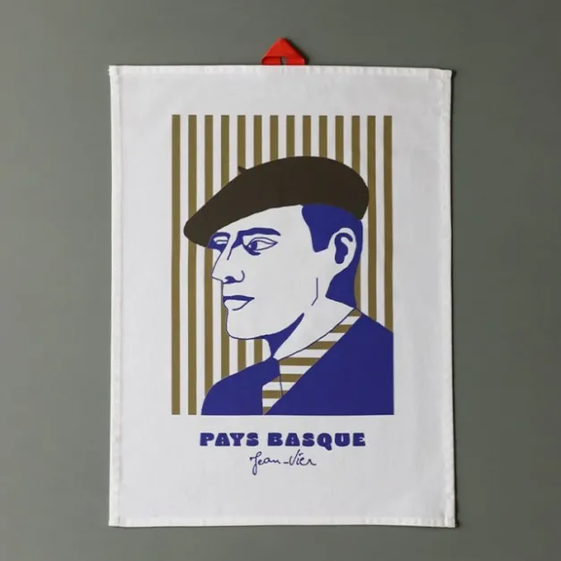 Maison Jean-Vier Essuie-main Bleu