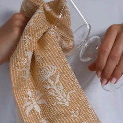 Maison Jean-Vier Essuie-main Jaune