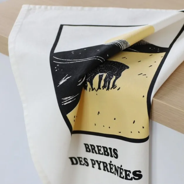 Maison Jean-Vier Essuie-main Jaune