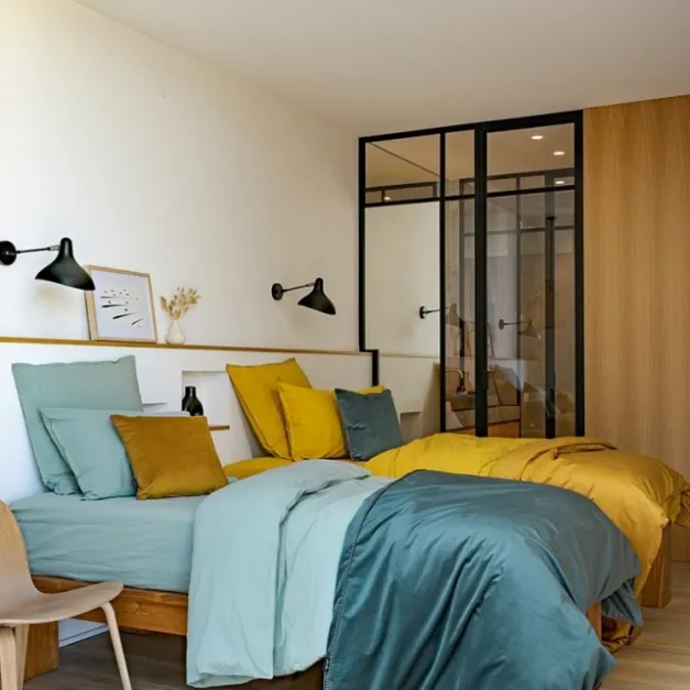 Maison Jean-Vier Housse de couette Vert