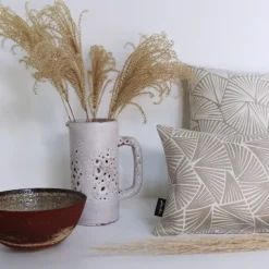 Maison Jean-Vier Housse de coussin Beige