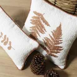 Maison Jean-Vier Housse de coussin Beige