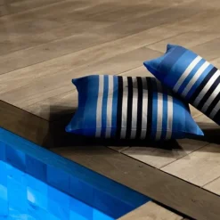 Maison Jean-Vier Housse de coussin Bleu