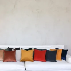 Maison Jean-Vier Housse de coussin Bleu