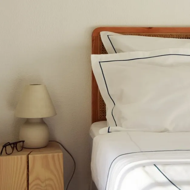 Maison Jean-Vier Lot de 2 taies d'oreiller avec broderie vert foncé