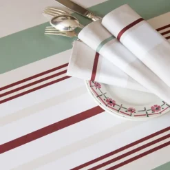 Maison Jean-Vier Linge Basque Vert