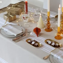 Maison Jean-Vier Nappe de table Blanc