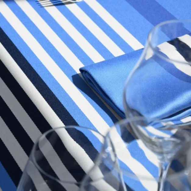 Maison Jean-Vier Nappe de table Bleu