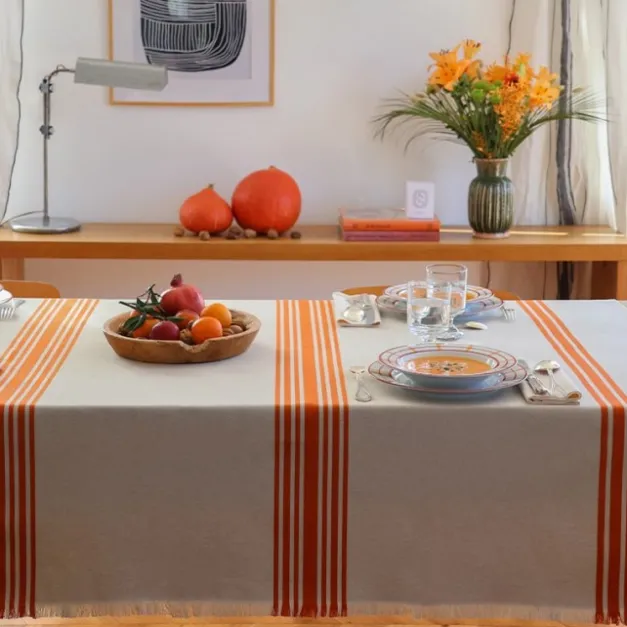 Maison Jean-Vier Nappe de table Orange