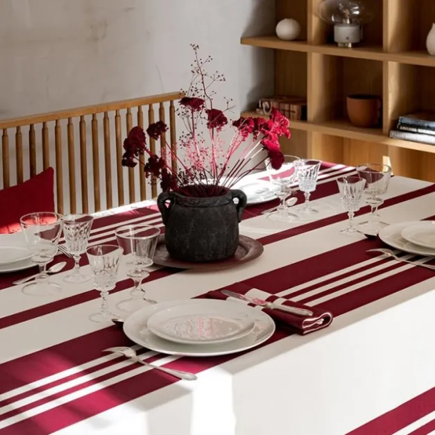 Maison Jean-Vier Nappe de table Rouge