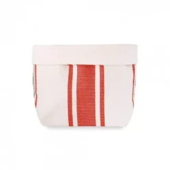 Maison Jean-Vier Panière et corbeille à pain en tissu Rouge