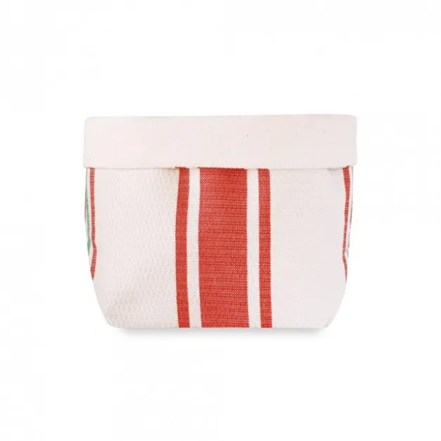 Maison Jean-Vier Panière et corbeille à pain en tissu Rouge