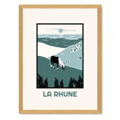 Maison Jean-Vier Poster encadré motif Pays baque et pottoks