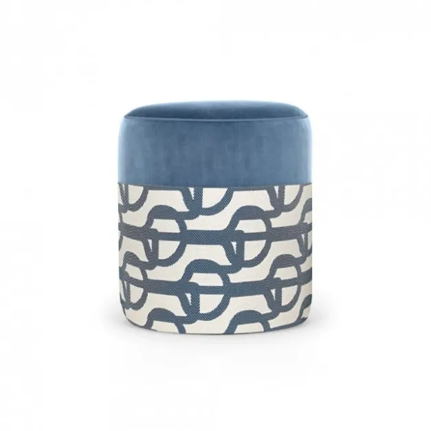 Maison Jean-Vier Pouf Bleu