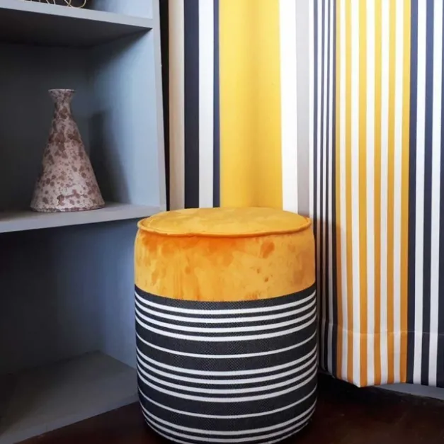 Maison Jean-Vier Pouf Jaune