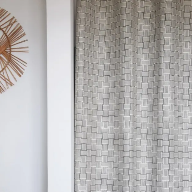 Maison Jean-Vier Rideau en Jacquard à motifs noir et écru