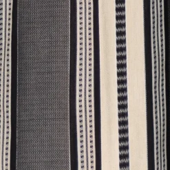 Maison Jean-Vier Rideau en Jacquard noir à rayures 100% coton