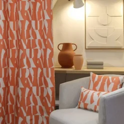 Maison Jean-Vier Rideaux Orange