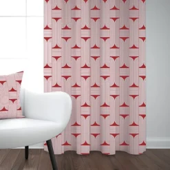 Maison Jean-Vier Rideaux Rouge