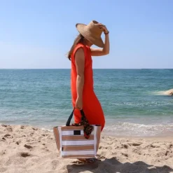 Maison Jean-Vier Sac Shopping Marron