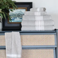 Maison Jean-Vier Serviette de bain Gris