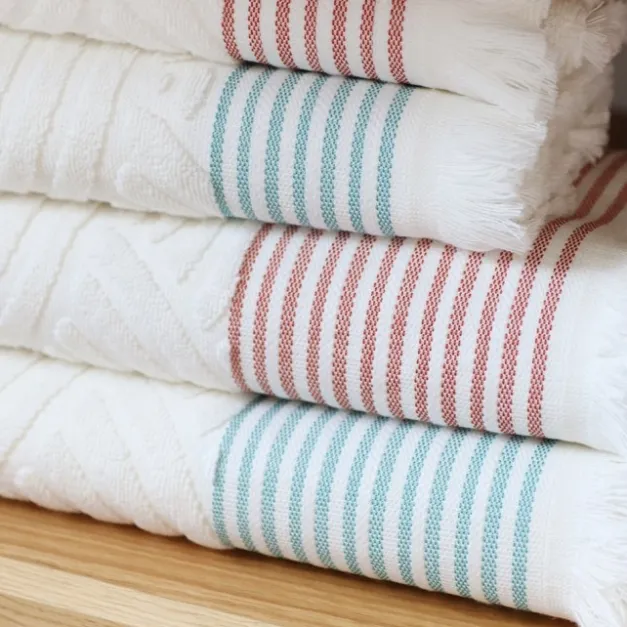 Maison Jean-Vier Serviette de bain Rouge