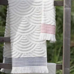 Maison Jean-Vier Serviette de bain Rouge