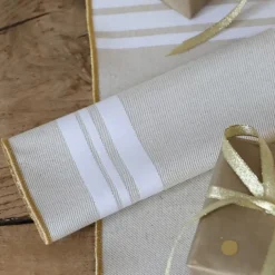 Maison Jean-Vier Serviette de table Blanc