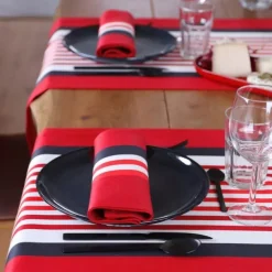 Maison Jean-Vier Serviette de table Rouge
