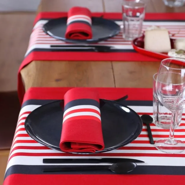Maison Jean-Vier Serviette de table Rouge