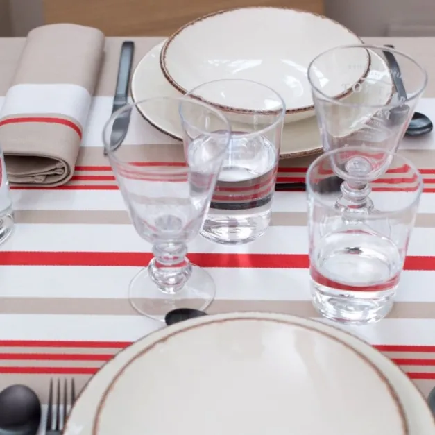 Maison Jean-Vier Serviette de table Rouge