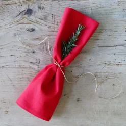 Maison Jean-Vier Serviette de table Rouge