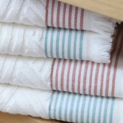 Maison Jean-Vier Serviette invité Rouge