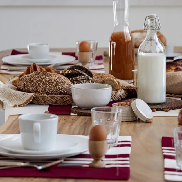Maison Jean-Vier Set de table Rouge