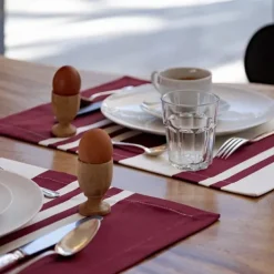 Maison Jean-Vier Set de table Rouge