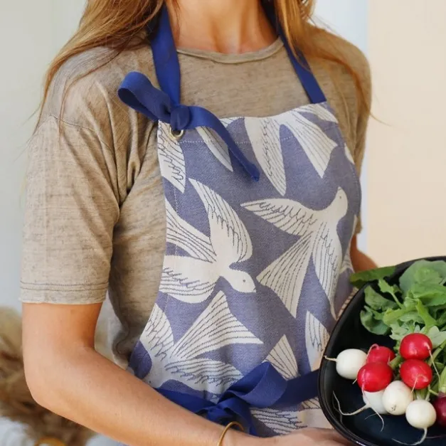 Maison Jean-Vier Tablier de cuisine Bleu