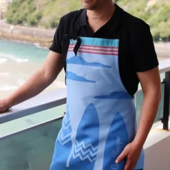 Maison Jean-Vier Tablier de cuisine Bleu